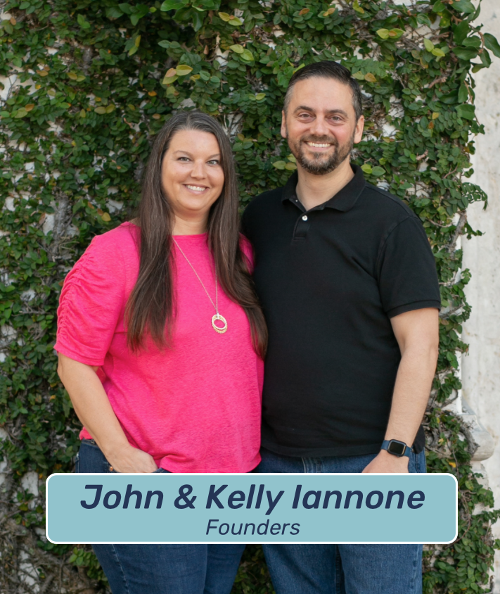 John Iannone in Blue, Kelly Iannone in Pink, Passive Income through Real Estate, Passive Income through Apartments